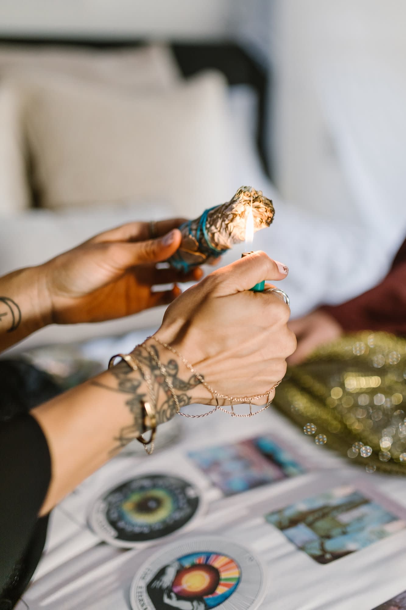 crystal healing sage